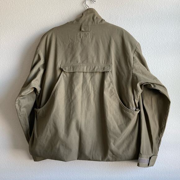 Vintage Columbia Canvas Hunting Jacket w/ zip out liner 90s y2k Ammo holders - Picture 2 of 13